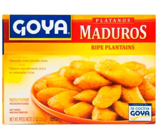 PLATANO MADURO EN TAJADA CONGELADO GOYA 312 GR.