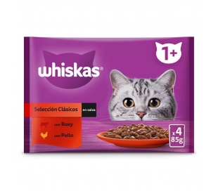 comida-gatos-carnes-whiskas-pack-4x85-gr
