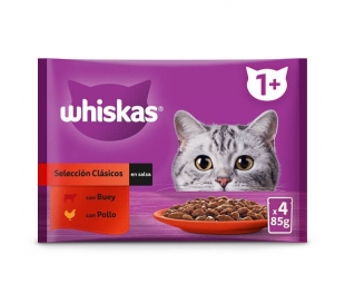 WHISKAS CARNES PACK-4U