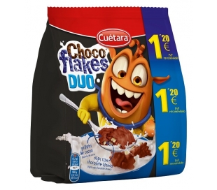 CEREALES CHOCO FLAKES DUO CUÉTARA 120 GR.