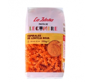 ESPIRALES DE LENTEJA ROJA LA ISLEÑA 250 GR.