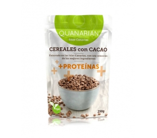 CEREALES C/CACAO Y PROTEÍNA QUANARIAN 250 GR.