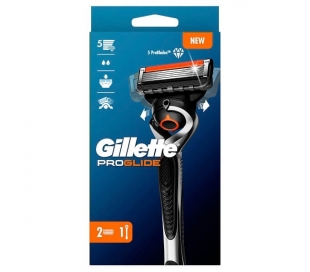 MAQUINA AFEITAR PROGLIDE GILLETTE 1 UN.+2 RECAMBIOS