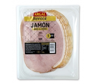 JAMON COCIDO ASADO BONNATUR ARGAL 125 GR.LONCHAS