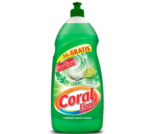LAVAVAJILLAS CONCENTRADO LIMON VERDE CORAL ELENA 1.100 ML.
