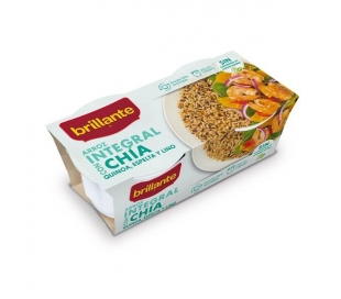 ARROZ INTEGRAL CON CHIA,QUINOA,LINO BRILLANTE PACK 2X125 GRS.