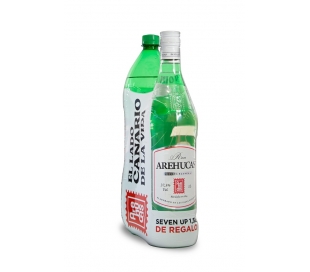 RON CARTA BLANCA AREHUCAS 1 L+SEVEN UP 1,5L GRATIS