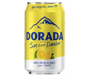 CERVEZA LIMON SIN ALCOHOL DORADA 33 CL.LATA