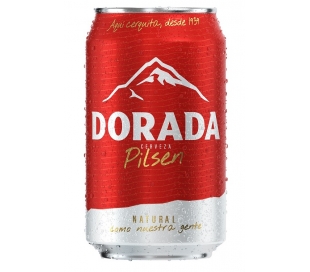 CERVEZA. PILSEN DORADA LATA 33 CL.