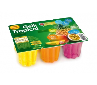 GELATINA GELLI TROPICAL REINA PACK 6X100 GRS.