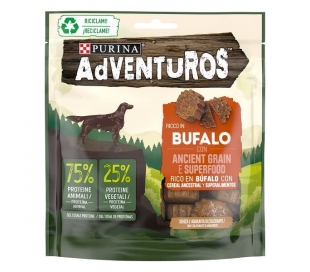SNACK PERRO RICO EN BÚFALO PURINA ADVENTUROS 120 GR.