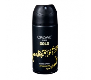 DESODORANTE SPRAY GOLD MAN CROWE 150 ML.