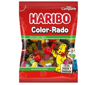 GOLOSINAS DE GOMA COLOR-RADO HARIBO 175 GR.