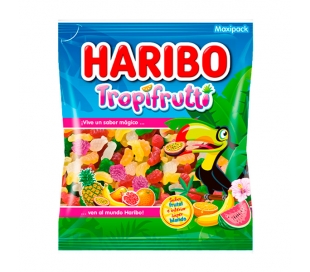 GOLOSINAS DE GOMA TROPIFRUTTI HARIBO 150 GR.