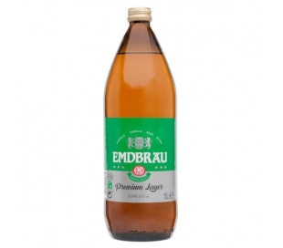 CERVEZA BOTELLA EMDBRAU 1 L.