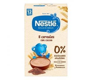 PAPILLA 8 CEREALES CON CACAO NESTLÉ 475 GR.