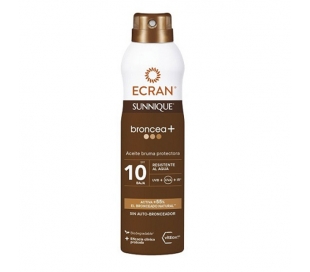 ACEITE PROTECTOR BRONCEA+,SPF 10 ECRAN SUNNIQUE 250 ML.