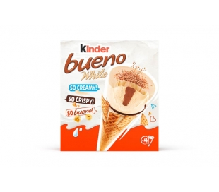 HELADO CONO KINDER BUENO WHITE FERRERO ROCHER PACK 4 UN.
