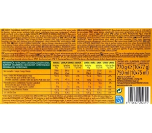HELADO ICE FRUIT NARANJA/LIMON SOMOSIERRA PACK 10X75 ML.