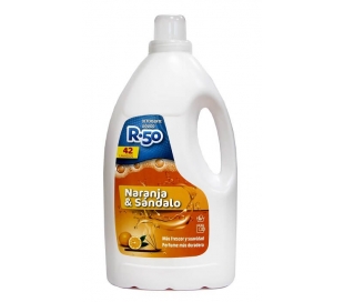 DETERGENTE LIQUIDO NARANJA SANDALO R-50 3 L.