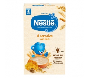PAPILLA DE 8 CEREALES CON MIEL NESTLE 475 GR.