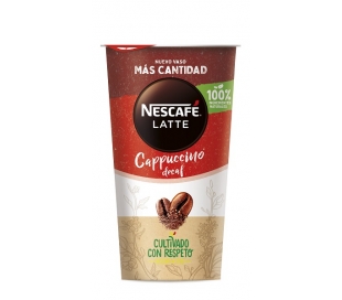 CAFÉ LÍQUIDO CAPPUCCINO DESCAFEINADO NESCAFÉ LATTE 205 ML.