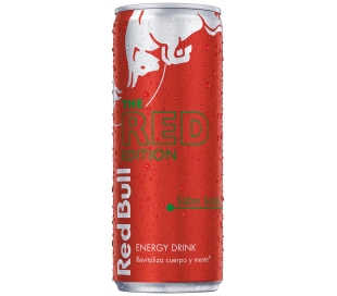 BEBIDA ENERGETICA SABOR SANDIA RED BULL LATA 250 ML.