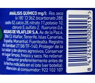 AGUA ENVASE 100% RECICLADO FUENTE ALTA PACK 6X 50CL.