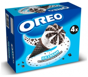 HELADO CONO BISCUIT OREO PACK 4X110 ML.