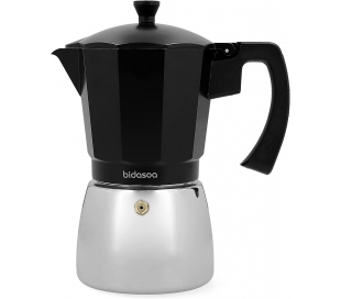 CAFETERA 9 TAZAS TRIBECA ALUMINIO/ACERO