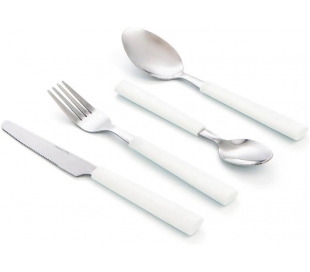 CUBIERTOS SET DE 24 PIEZAS HABITAT BLANCO