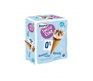 HELADO CONO VAINILLA ROYNE PACK 4X120 ML.