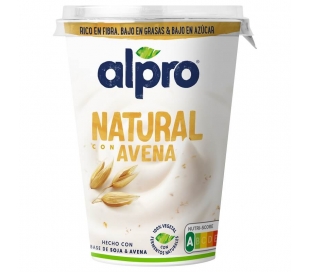 YOGUR SOJA NATURAL CON AVENA ALPRO 400GR.