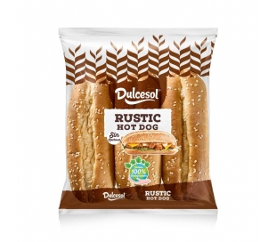 PAN HOT DOG RUSTIC DULCESOL 330 GR.
