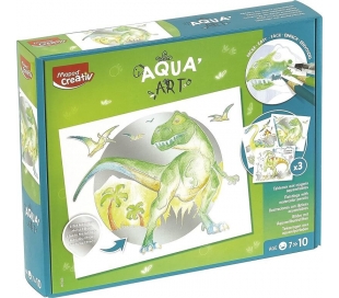 ACUARELA AQUA ART MAPED DINOSAURIOS