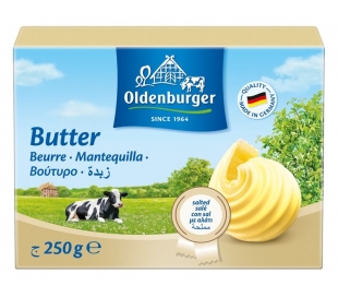 MANTEQUILLA CON SAL OLDENBURGER 250 GR.
