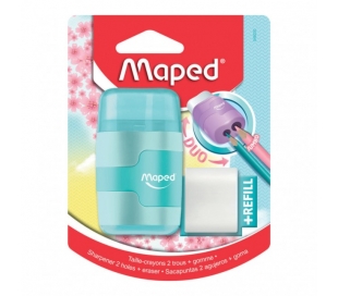SACAPUNTAS-GOMA CONNECT MAPED 20 COL. PASTEL
