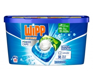 DETERGENTE CAPSULAS POWER CAPS WIPP EXPRESS 10 CAPSULAS.