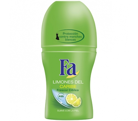 DESODORANTE ROLL-ON CARIBE LIMON FA 50 ML.