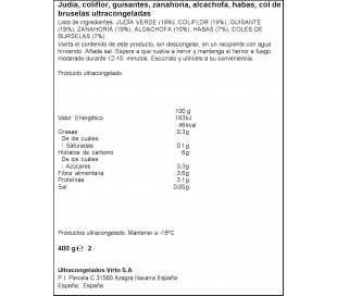 MENESTRA VERDURAS ALTEZA 400 GR.