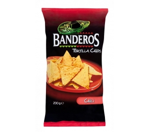 TORTILLA CHIPS CHILLI BANDEROS 200 GR.
