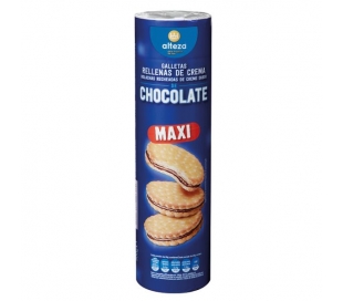 GALLETAS MAXI RELLENAS DE CREMA CHOCOLA ALTEZA 500 GR.