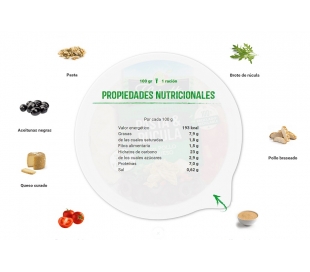 ENSALADA COMPLETA PASTA & RUCULA FLORETTE 320 GRS.