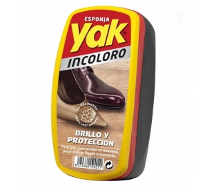 ESPONJA LIMPIA CALZADO INCOLORA YAK 1 UN.