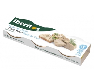 PATE ATUN IBERITOS PACK 3X23 GR.