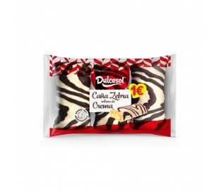 CAÑA ZEBRA RELLENA DE CREMA DULCESOL 153 GR.