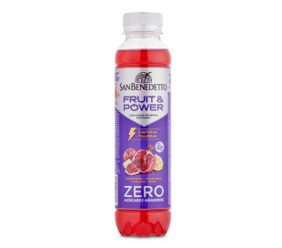 BEBIDA ENERGETICA FRUIT Y POWER,ZERO AZUCARES SAN BENEDETTO 400 ML.
