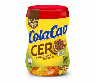 CACAO SOLUBLE CERO CON FIBRA,SIN AZUCARES COLA-CAO 300 GR.