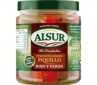 PIMIENTO PIQUILLO ASADO ROJO Y VERDE ALSUR 275 GR.