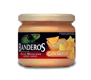 SALSA CON QUESO BANDEROS 300 GR.